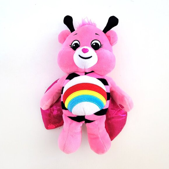Care Bear Lady Bug Cheer Bear Fun Size Bean Plush Plush - GUC - Picture 3 of 6